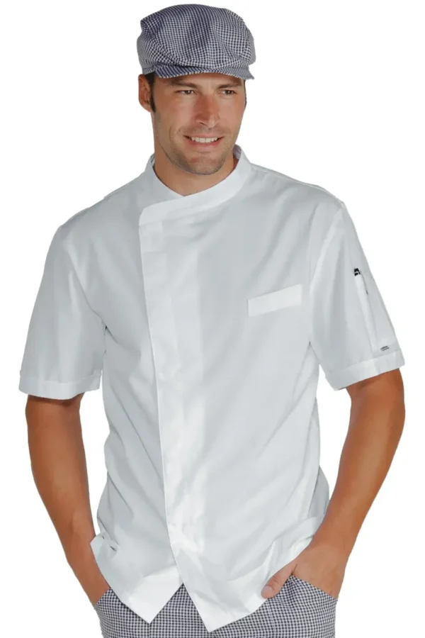 Giacca Chef Bilbao Satin Manica Corta