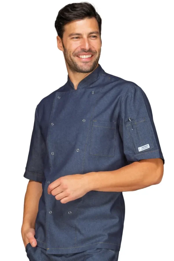 Giacca Chef Classic Cotone Bottoni Pressione Manica Corta