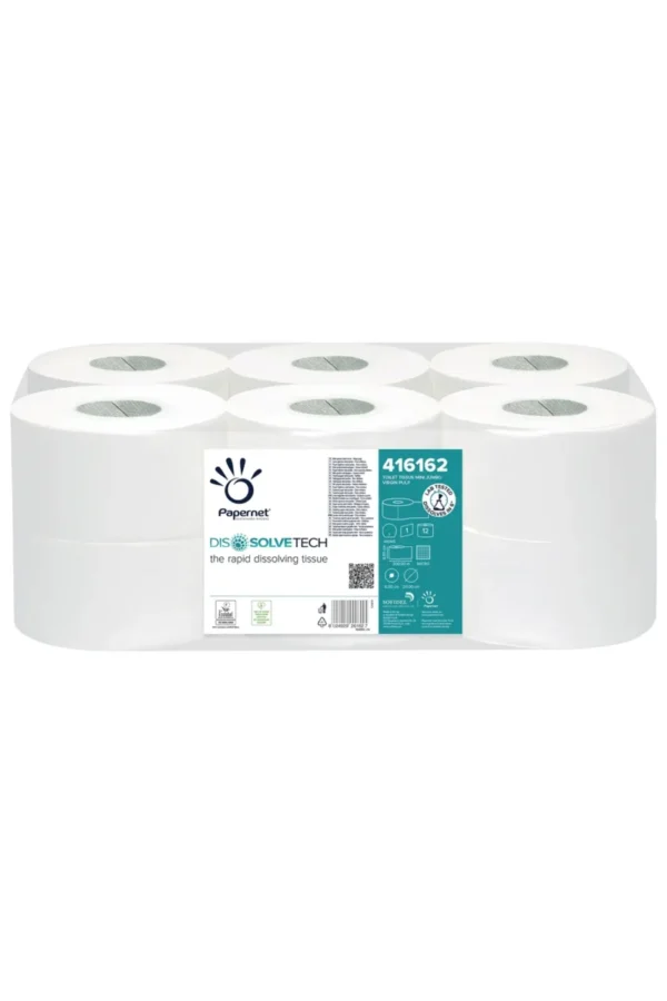 Carta Igienica Mini Jumbo Dissolve Tech