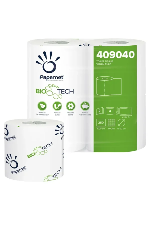 Carta Igienica Rotolo Fascettato Bio Tech 4